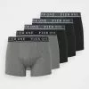 Pier One 5 PACK - Panties - Black/mottled Dark Grey