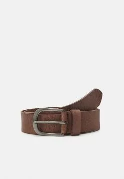 Pier One LEATHER UNISEX - Gürtel - Dark Brown