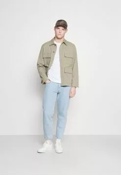 Pier One 5 PACK - Langarmshirt - White/dark Blu/grey