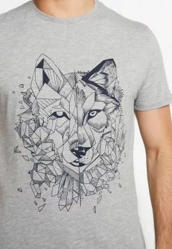 Pier One T-Shirt Print - Mottled Grey -Pier One Geschäft 19bac3e87c214150932db03a2c67e58e