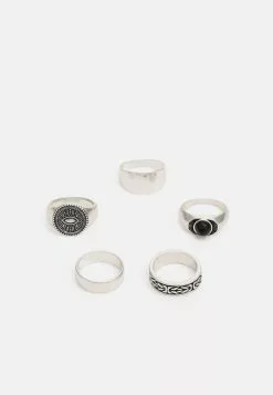 Pier One 5 PACK - Ring - Silver-coloured