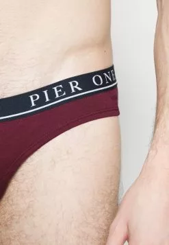 Pier One BRANDED WAISTBAND BRIEFS 3 PACK - Slip - Dark Blue /green/bordeaux -Pier One Geschäft 208437927cd54529b2ae47a824e20a21