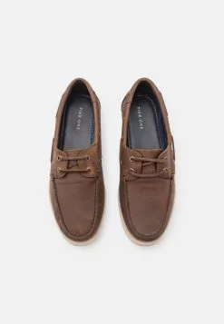 Pier One LEATHER UNISEX - Bootsschuh - Brown -Pier One Geschäft 2cc90d7654d14629a73fee92c91bd40d