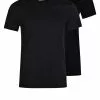Pier One 2 PACK - T-Shirt Basic - Black