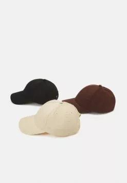 Pier One UNISEX 3 PACK - Cap - Black/dark Brown/beige -Pier One Geschäft 322c39d131ac488ea8bb229f1824c6e8