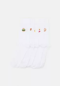 Pier One 5 PACK - Socken - White