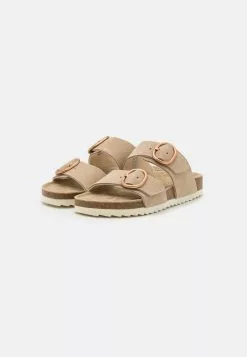 Pier One LEATHER - Pantolette Flach - Beige -Pier One Geschäft 5e6f22e4ce4b4fad8910aecdf2f52ef9