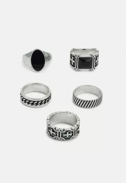 Pier One 5 PACK - Ring - Silver-coloured