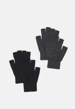 Pier One 2 PACK - Fingerhandschuh - Black/grey