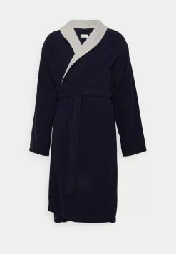Pier One SHAWL TOWEL BATHROBE - Bademantel - Dark Blue -Pier One Geschäft 67f610d064e84b5daaa9a12f82d45b4b