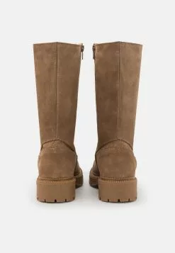 Pier One LEATHER WINTER BOOT - Stiefel - Taupe -Pier One Geschäft 7d3dcdb1074f4b39864b91fd14841c0d