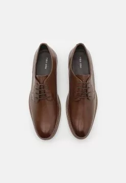 Pier One LEATHER - Schnürer - Brown -Pier One Geschäft 80e7dbf8754141d0aa9dfd5f771aa670