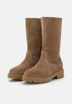 Pier One LEATHER WINTER BOOT - Stiefel - Taupe -Pier One Geschäft 83df9d01add942eaabb452a58120a742
