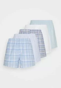 Pier One 5 PACK - Boxershorts - Light Blue/white -Pier One Geschäft 843919d02a024465b4f0a52da0998e48