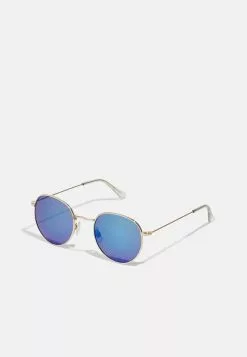 Pier One UNISEX - Sonnenbrille - Gold-coloured/blue