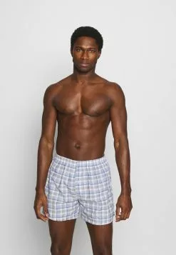 Pier One 5 PACK - Boxershorts - Light Blue/white -Pier One Geschäft 99a4bd53733c43c3a89af2e6271e1a81