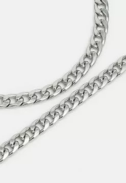Pier One SET - Halskette - Silver-coloured -Pier One Geschäft a486b5615cc14e0c8e89b68bd541bea8