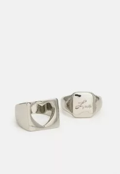 Pier One 2 PACK - Ring - Silver-coloured -Pier One Geschäft abbca4efc31e4d28b6ce8aed47ac97f3