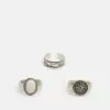 Pier One 3 PACK - Ring - Silver-coloured
