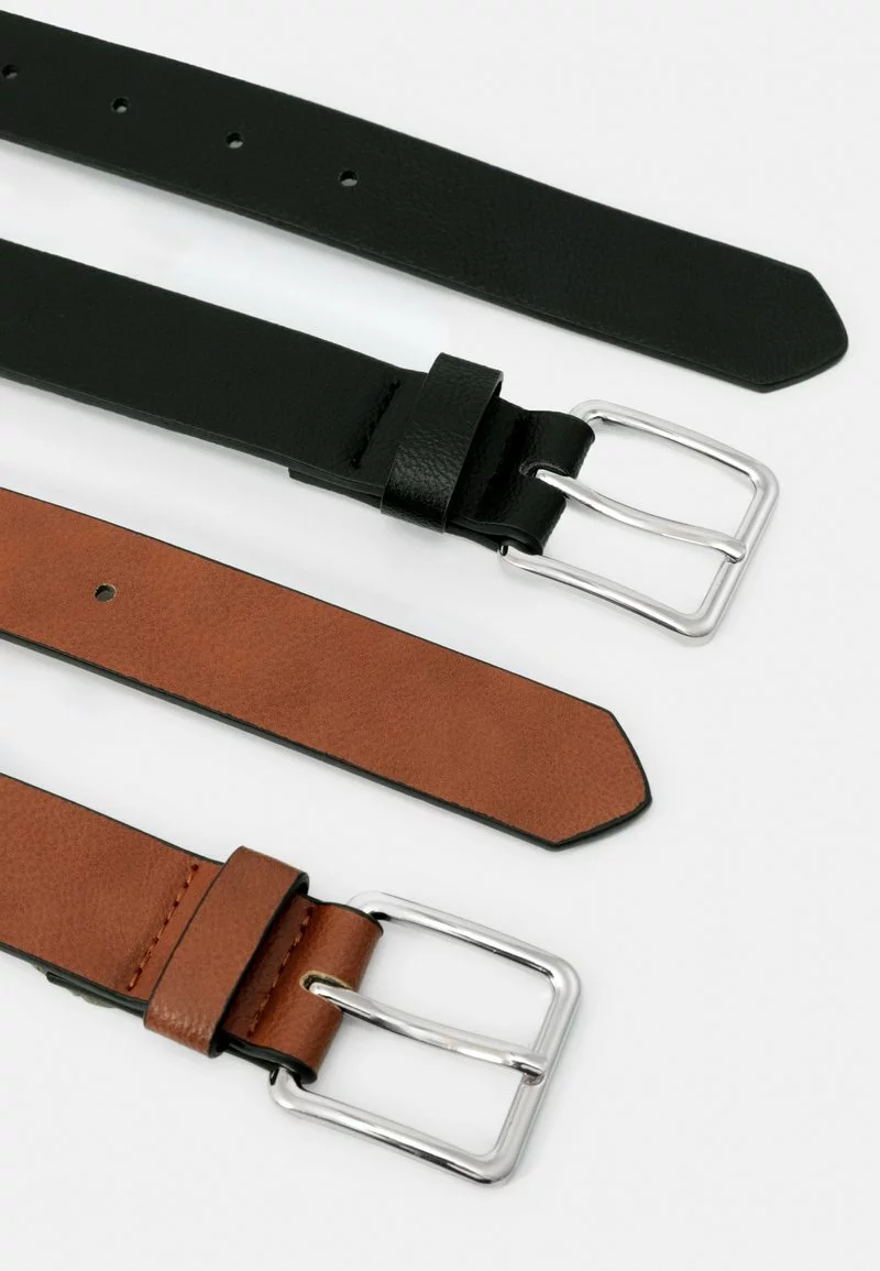 Pier One 2 PACK - Gürtel - 802 - Black_708 - Cognac 2 Pier One 2 PACK - Gürtel - 802 - Black_708 - Cognac – Bild 2