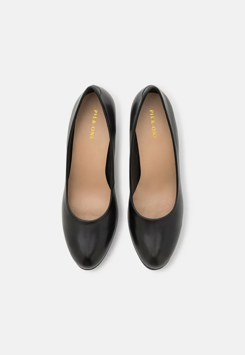 Pier One LEATHER - Plateaupumps - Black 6 Pier One LEATHER - Plateaupumps - Black – Bild 6