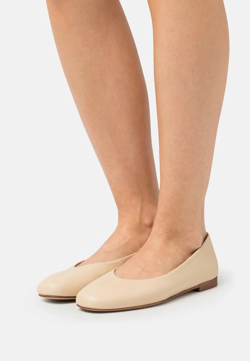 Pier One LEATHER - Klassischer Ballerina - Beige 1 Pier One LEATHER - Klassischer Ballerina - Beige