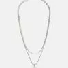 Pier One 2 PACK - Halskette - Silver-coloured