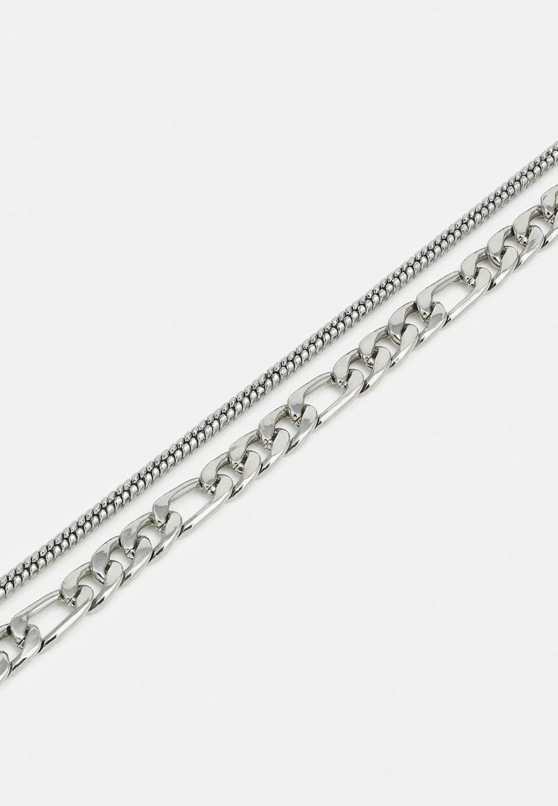 Pier One UNISEX 2 PACK - Halskette - Silver-coloured 3 Pier One UNISEX 2 PACK - Halskette - Silver-coloured – Bild 3