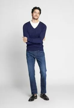 Pier One 4 PACK - T-Shirt Basic - Black/white/blue -Pier One Geschäft d4a00152e448437a88ecae7271a6d961 1