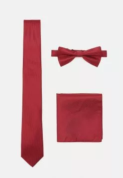 Pier One SET - Krawatte - Bordeaux