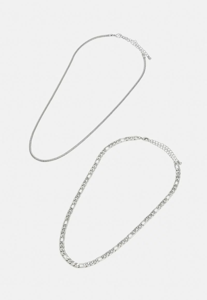 Pier One UNISEX 2 PACK - Halskette - Silver-coloured 1 Pier One UNISEX 2 PACK - Halskette - Silver-coloured