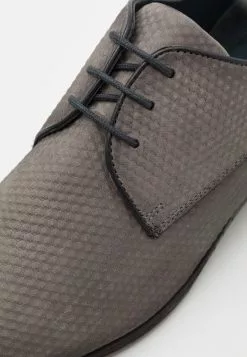 Pier One LEATHER - Schnürer - Dark Grey -Pier One Geschäft e0f1574267c74dc1b5d53d5cfef035ae