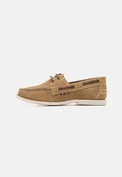Pier One LEATHER UNISEX - Bootsschuh - Beige