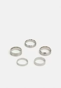 Pier One 5 PACK - Ring - Silver-coloured -Pier One Geschäft fb229e825a2641bfbb044bfd52770521 1